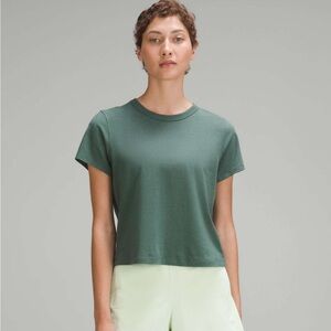 Lululemon Classic Fit Cotton Blend Tee - Dark Forest